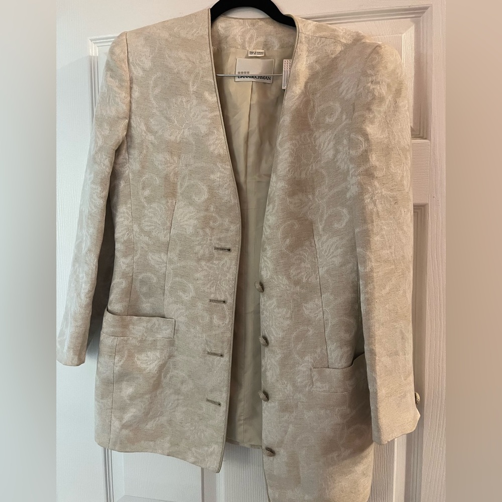 Vintage Dana Buchman Floral Blazer
